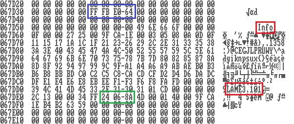 Xing/LAME tag is present in the file