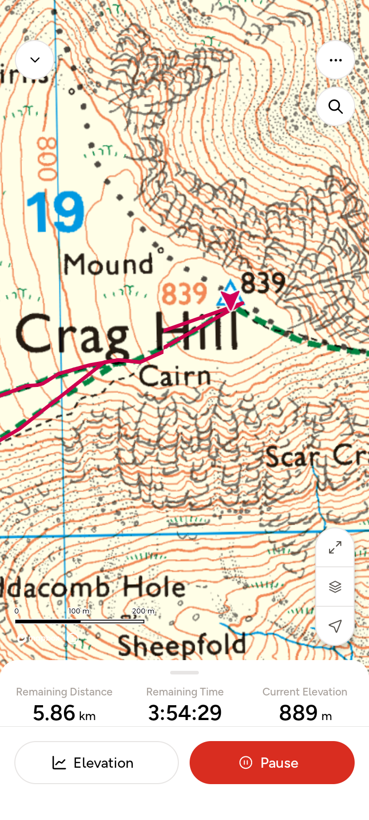 app screenshot Crag Hill