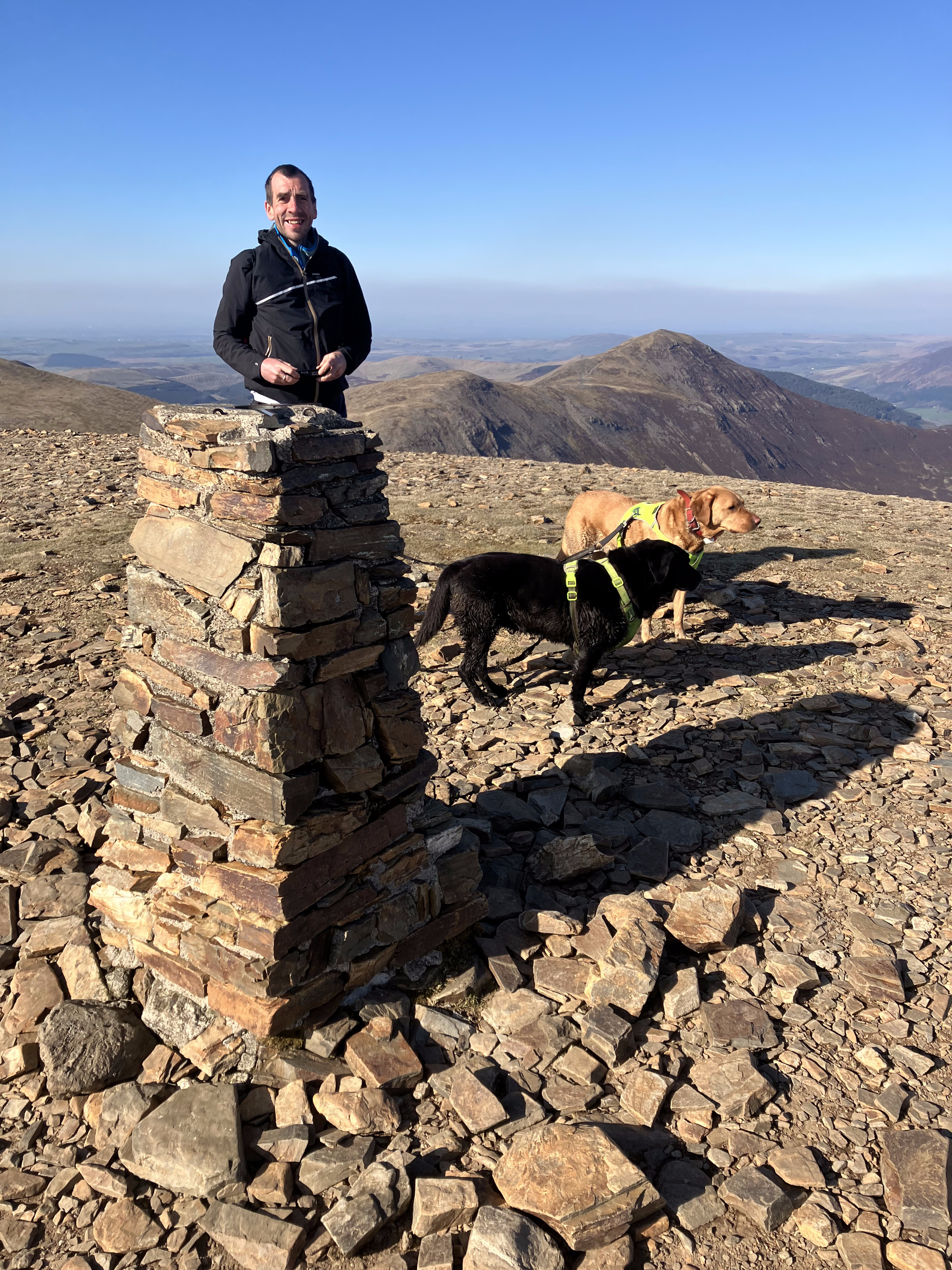 Crag Hill summit with dogs